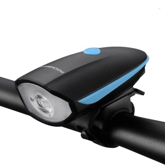 Luz delantera para bicicleta led luces recargable soporte y carga