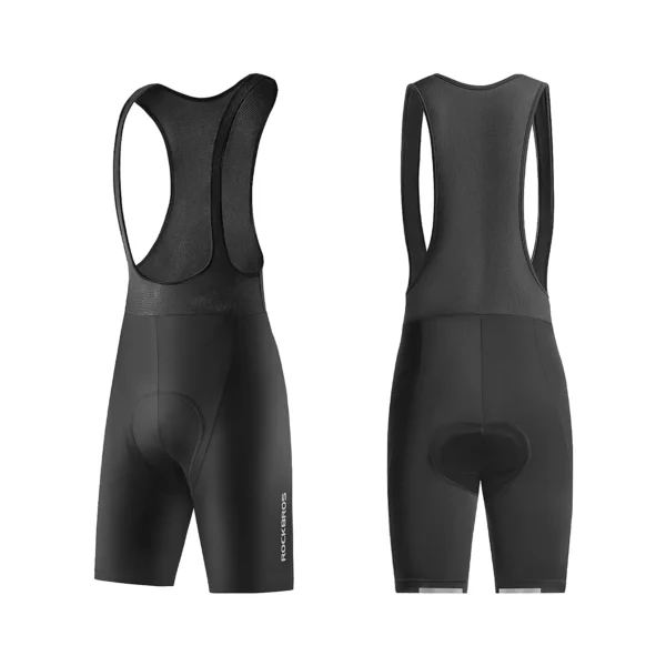 Culotte con tirantes Rockbros RK2002 visto de frente y de espaldas