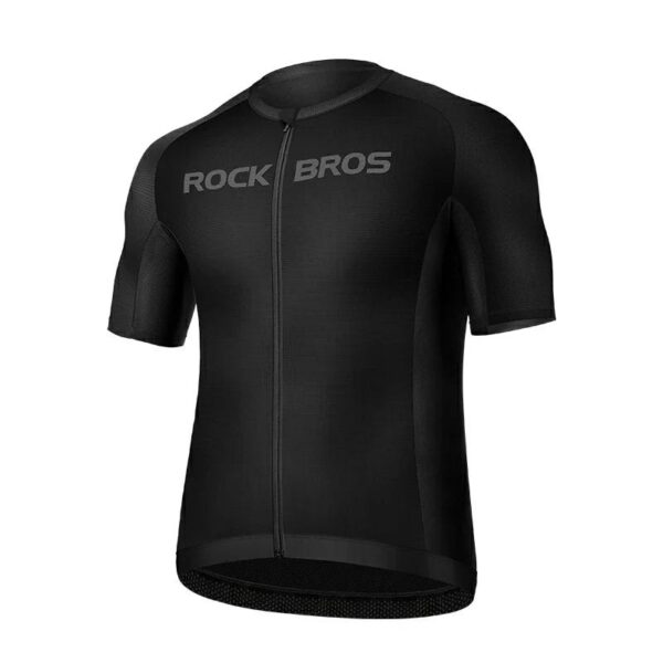 Maillot de ciclismo hombre ZH0708BK Rockbros negro - vista frontal