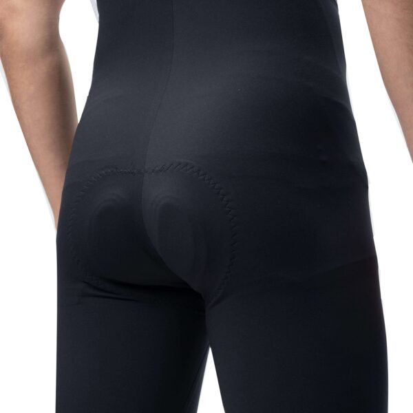 Culotte con tirantes RK2800 Rockbros negro - badana 3D vista trasera