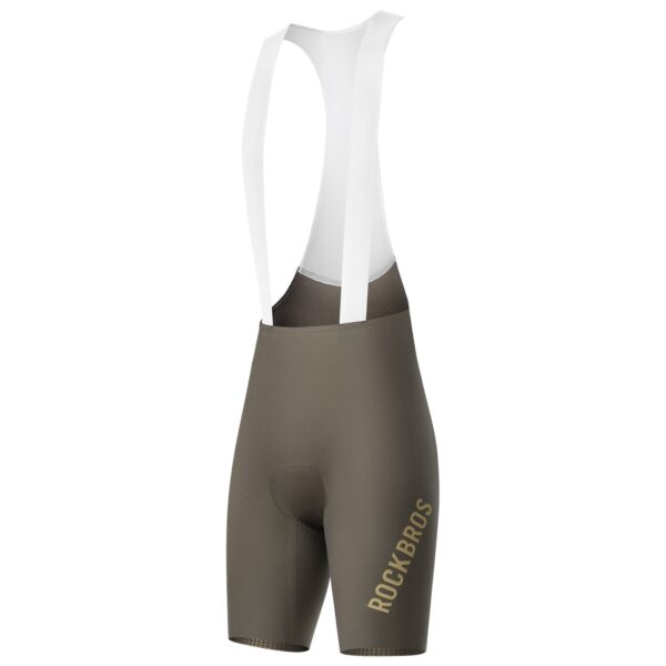 Culotte con tirantes RK2800 Rockbros marrón - vista frontal