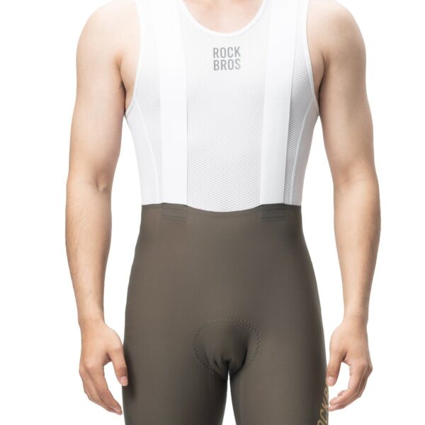 Culotte con tirantes RK2800 Rockbros marrón - puesto, vista frontal