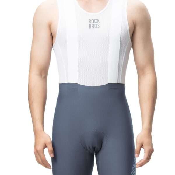 Culotte con tirantes RK2800 Rockbros gris - puesto, vista frontal