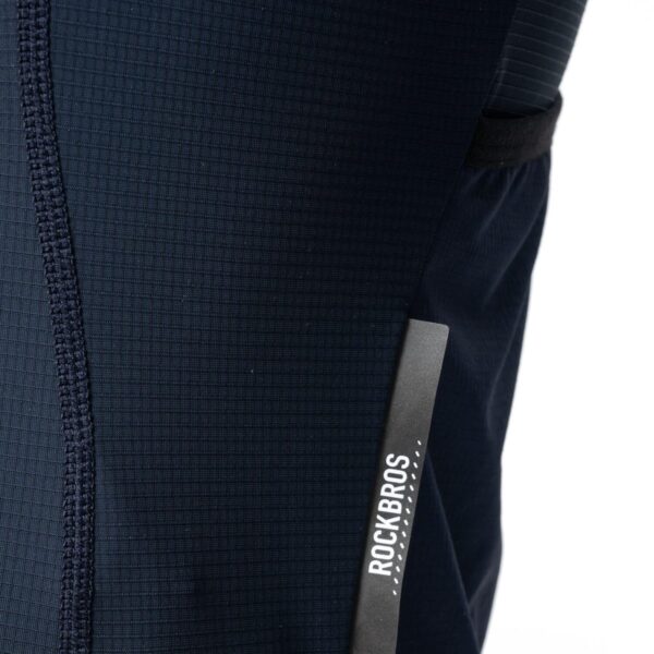 Jersey de ciclismo hombre YDD25BL Rockbros azul - banda reflectiva lateral