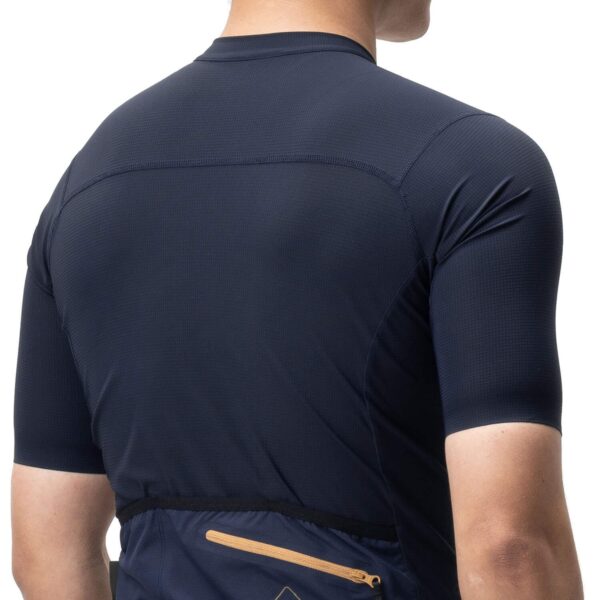 Jersey de ciclismo hombre YDD25BL Rockbros azul - bolsillo trasero con cierre