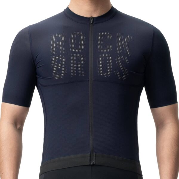 Jersey de ciclismo hombre YDD25BL Rockbros azul - puesto, vista frontal