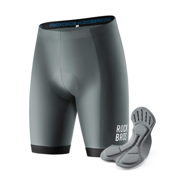 Culotte de ciclismo para hombre Rockbros YDDK001 gris, con badana de espuma
