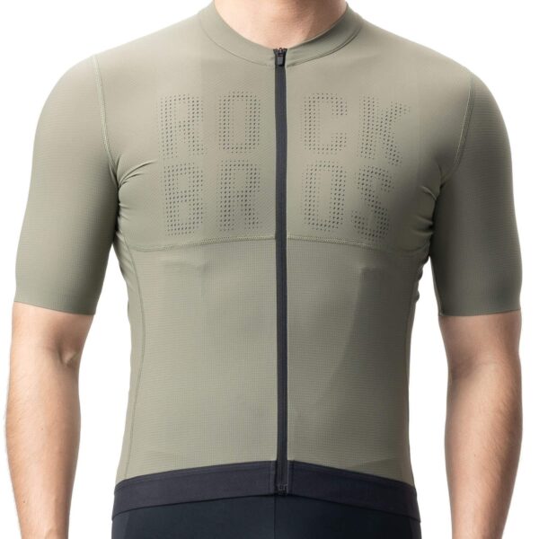 Jersey de ciclismo hombre YDD25GR Rockbros verde - puesto, vista frontal