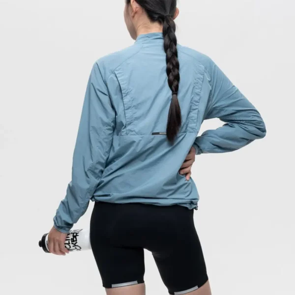 Casaca Cortavientos Ciclismo Celeste Rockbros - Imagen 3