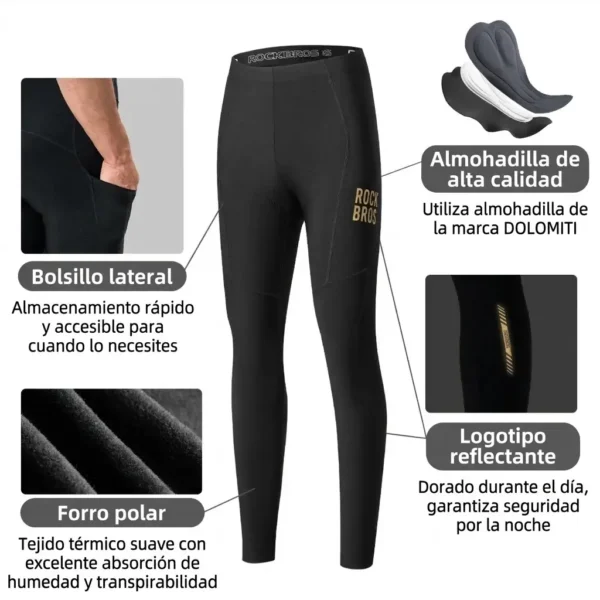 Pantalón Ciclismo Rockbros Dolomiti - Imagen 2