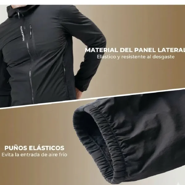 Casaca Ciclismo Aislante negro Rockbros - Imagen 3