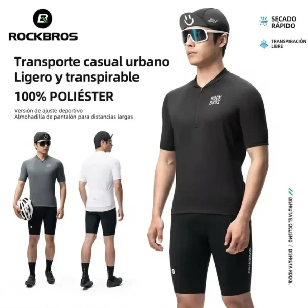 Jersey de ciclismo Amarillo Rockbros - Imagen 3
