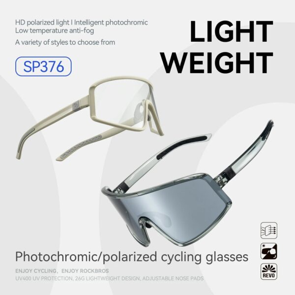 Lentes de Ciclismo SP376 Fotocromáticos y Polarizados ROCKBROS