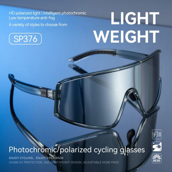 Lentes de Ciclismo SP376 Fotocromáticos y Polarizados ROCKBROS