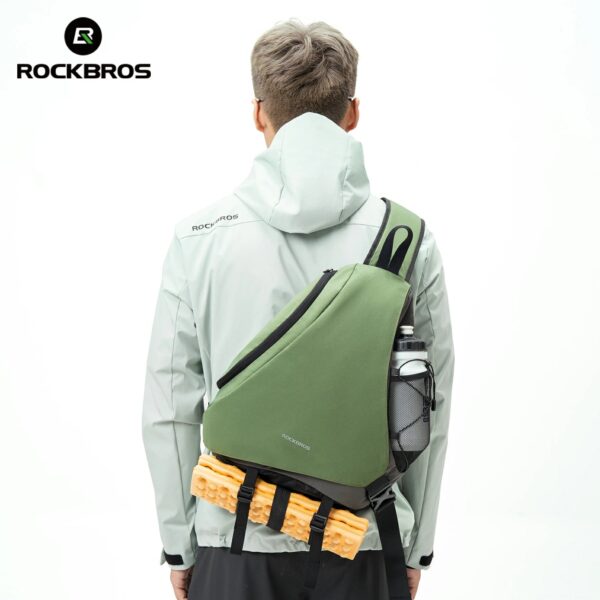 Mochila Bandolera 11.5L Cierre Magnético para Ciclismo y Viaje ROCKBROS