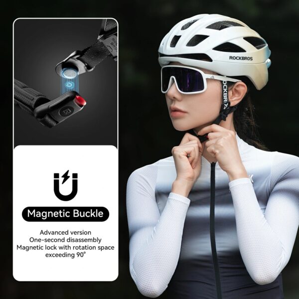 Casco Ciclismo Carretera Soporte Biónico Forro Antibacterial Ajustable ROCKBROS