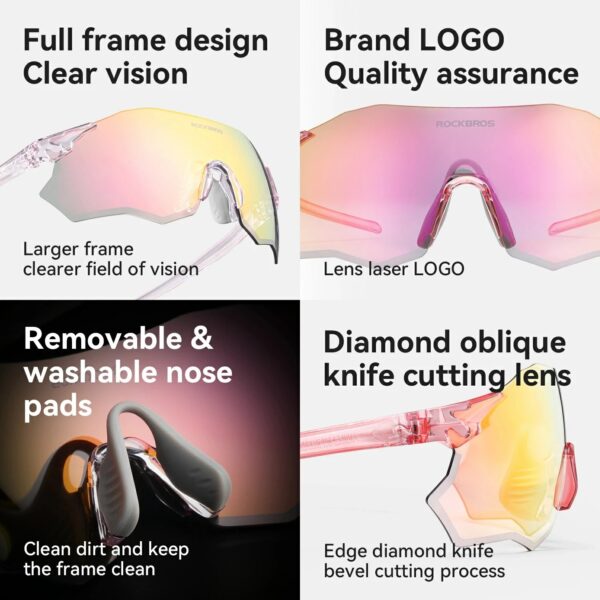 Lentes de Ciclismo Polarizados Ligeros UV400 ROCKBROS