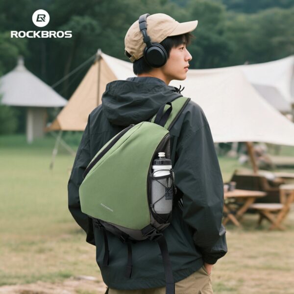 Mochila Bandolera 11.5L Cierre Magnético para Ciclismo y Viaje ROCKBROS