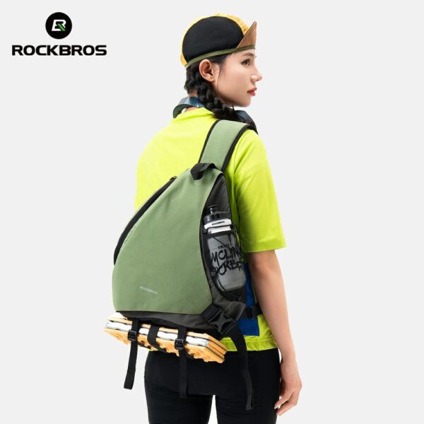 Mochila Bandolera 11.5L Cierre Magnético para Ciclismo y Viaje ROCKBROS