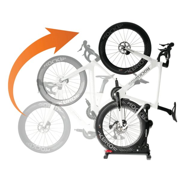 Soporte Bicicleta 2 en 1 Plegable Vertical Acero al Carbono 24-27.5 Pulgadas ROCKBROS