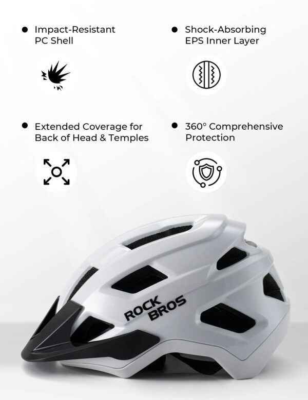 Casco Bicicleta Juvenil Transpirable Protección Antibacterial ROCKBROS