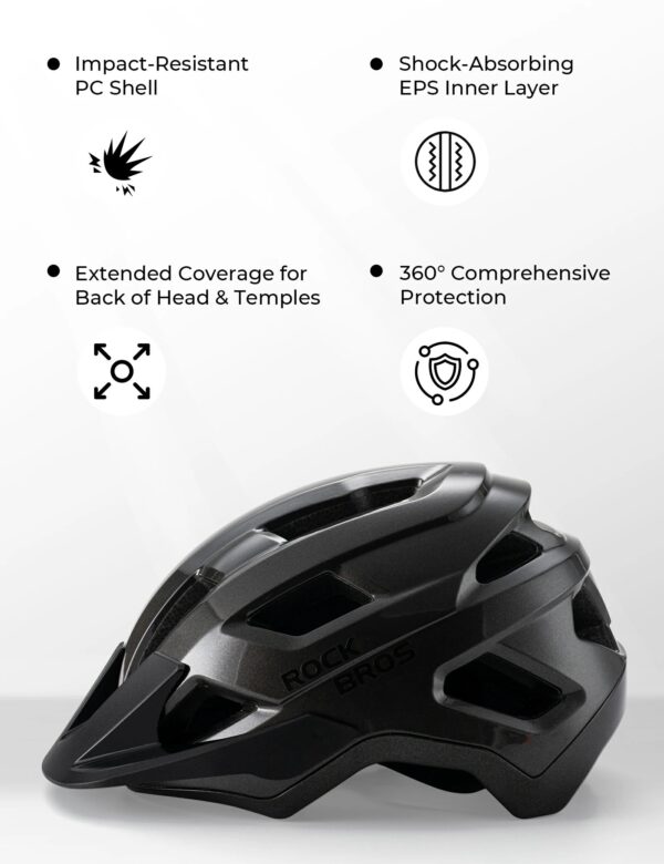 Casco Bicicleta Juvenil Transpirable Protección Antibacterial ROCKBROS