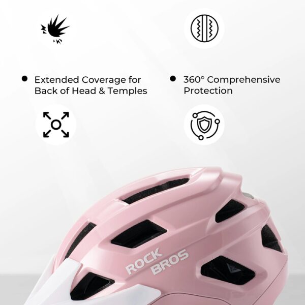Casco Bicicleta Juvenil Transpirable Protección Antibacterial ROCKBROS
