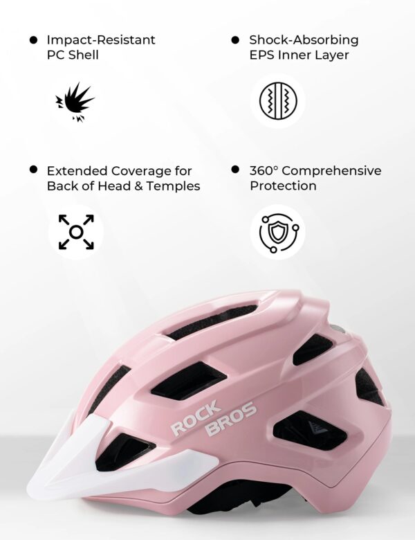 Casco Bicicleta Juvenil Transpirable Protección Antibacterial ROCKBROS