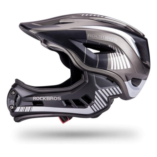 Casco Integral Bicicleta Niños Mentonera Desmontable 3-16 Años ROCKBROS