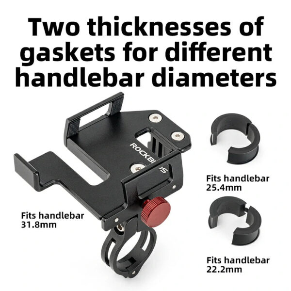 Soporte Celular Bicicleta Clip Anillo para Teléfonos 4.7-7.09 Pulgadas ROCKBROS