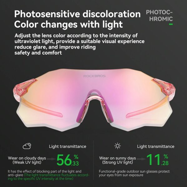Lentes de Ciclismo Polarizados Ligeros UV400 ROCKBROS