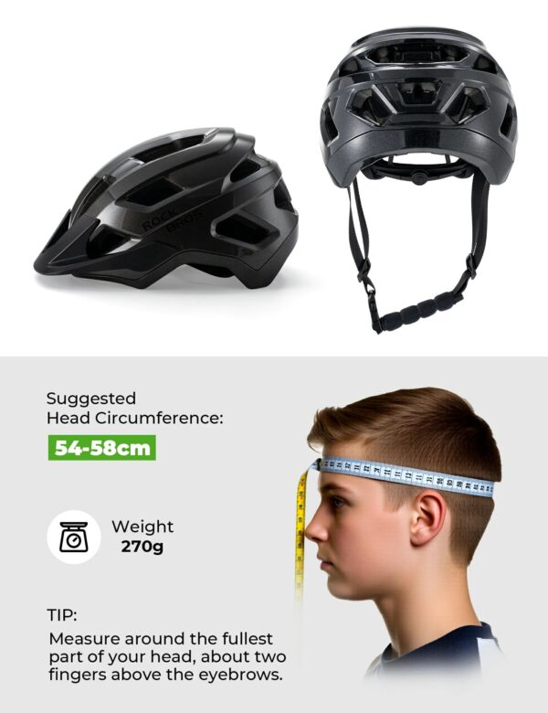 Casco Bicicleta Juvenil Transpirable Protección Antibacterial ROCKBROS