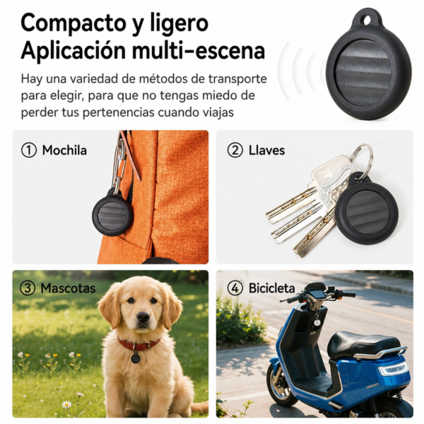 Localizador Antirrobo Bicicleta Compatible Apple AirTag - Imagen 9