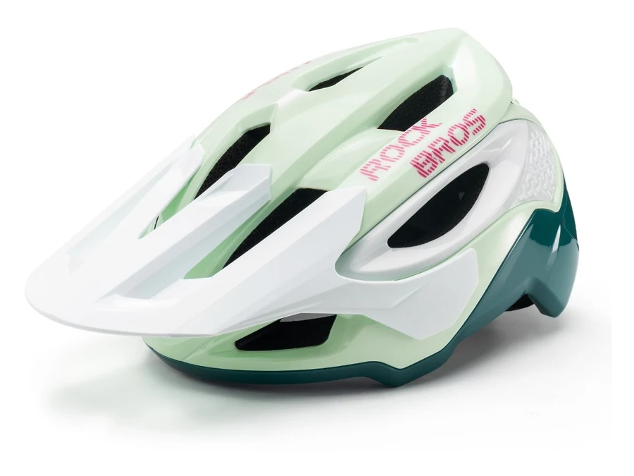 Casco Rockbros 5200 en color Menta, vista de perfil