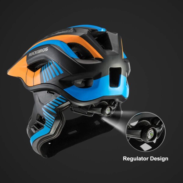 Casco Integral Bicicleta Niños Mentonera Desmontable 3-16 Años ROCKBROS