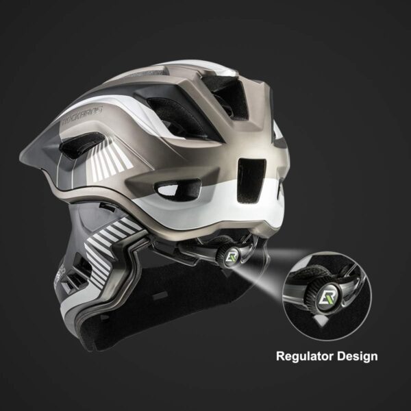 Casco Integral Bicicleta Niños Mentonera Desmontable 3-16 Años ROCKBROS
