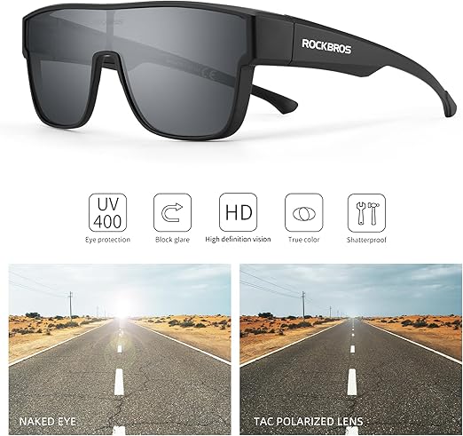 Lentes Deportivos Polarizados UV400 Over-Glass para Ciclistas con Medida ROCKBROS