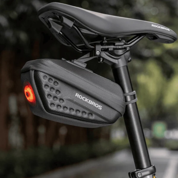 Bolso de Sillín Bicicleta Rígido con Luz LED 0.45L - Imagen 2