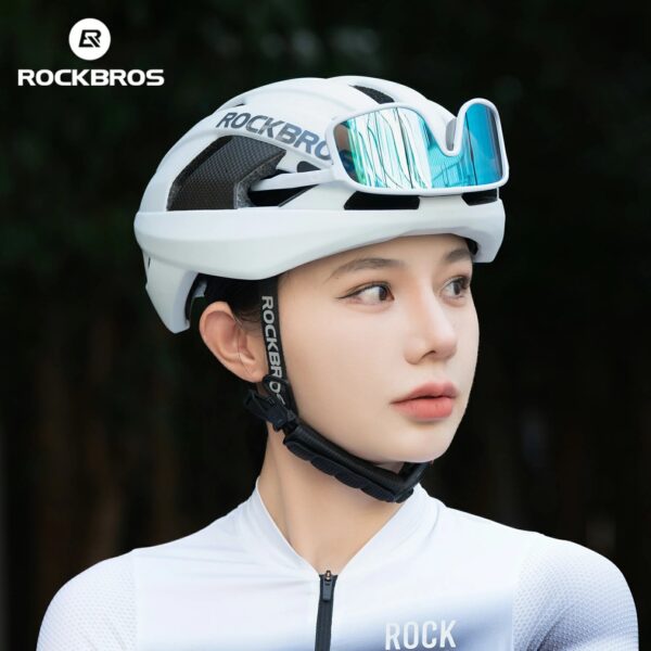 Casco Ciclismo Fibra de Carbono Ventilado Forro Antibacterial 3D-GRID ROCKBROS