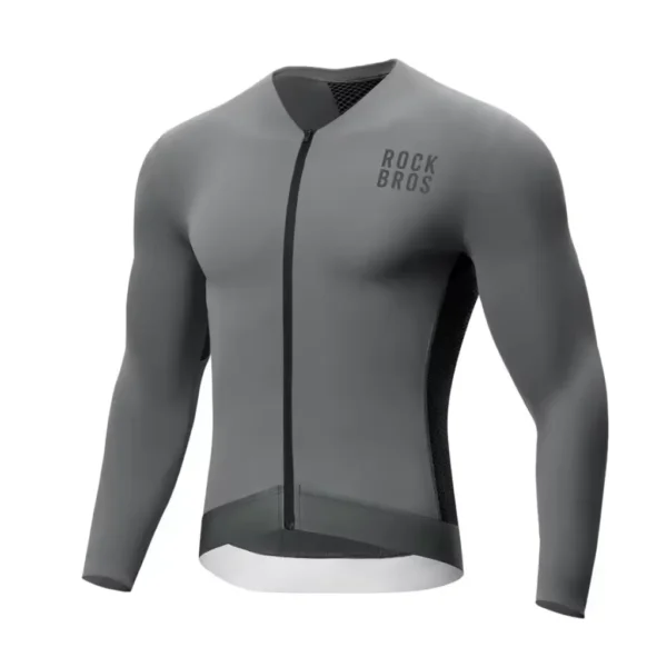 Jersey ciclismo manga larga plomo Rockbros