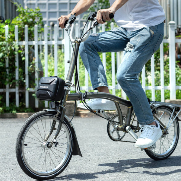 Bolso Delantero Bicicleta Plegable Carcasa Dura Impermeable Montaje Rápido 1.2L ROCKBROS