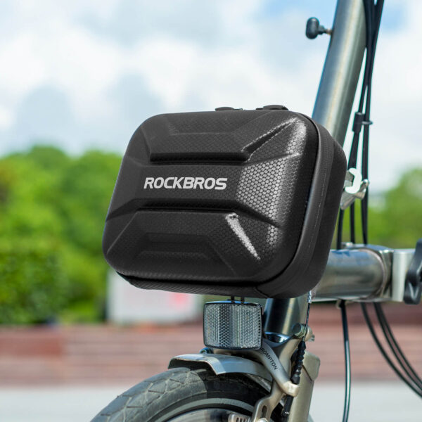 Bolso Delantero Bicicleta Plegable Carcasa Dura Impermeable Montaje Rápido 1.2L ROCKBROS