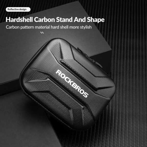 Bolso Delantero Bicicleta Plegable Carcasa Dura Impermeable Montaje Rápido 1.2L ROCKBROS