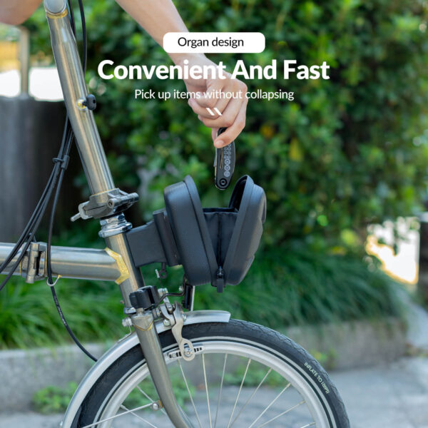 Bolso Delantero Bicicleta Plegable Carcasa Dura Impermeable Montaje Rápido 1.2L ROCKBROS