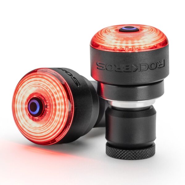 Luz Trasera R0 Sensor de Freno Tapón de Manubrio USB Inteligente ROCKBROS