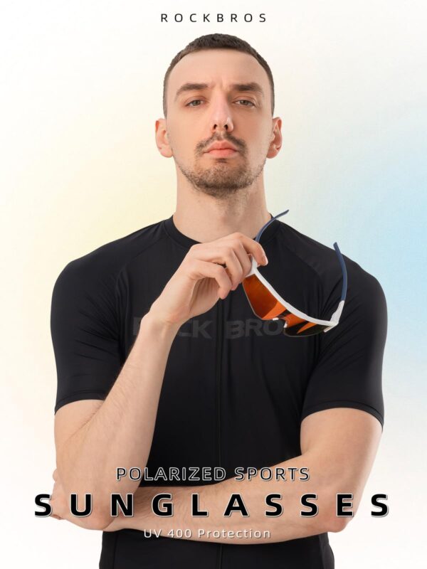 Lentes de Sol Polarizados Ligeros UV400 Montura Flexible ROCKBROS