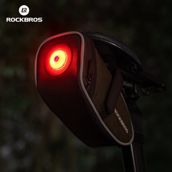 Bolso Trasero de Sillín Multifuncional con Luz LED ROCKBROS