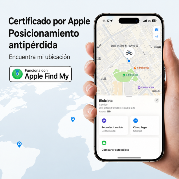 Localizador Antirrobo Bicicleta Compatible Apple AirTag - Imagen 8