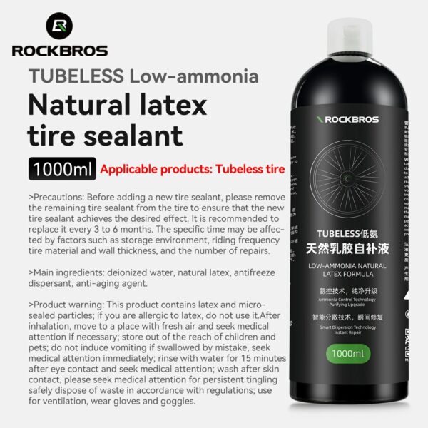 Sellante Antipinchazos Neumáticos Bicicleta 1000ml ROCKBROS