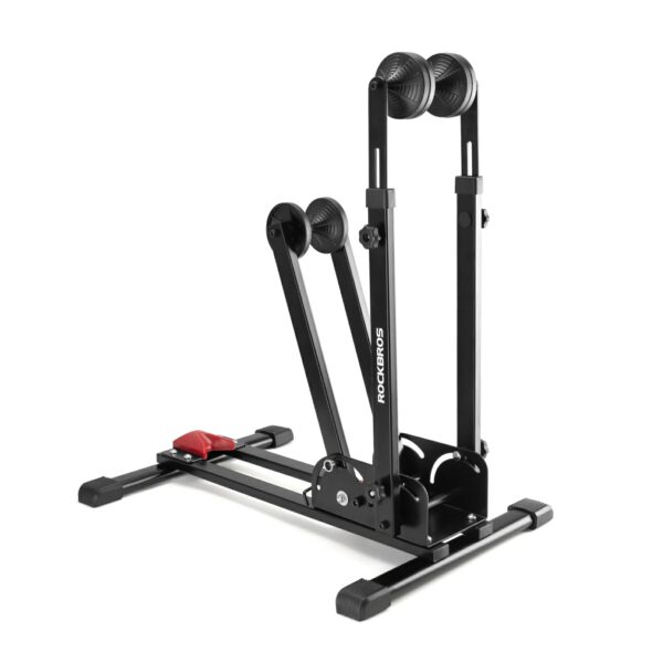 Soporte Bicicleta 2 en 1 Plegable Vertical Acero al Carbono 24-27.5 Pulgadas ROCKBROS